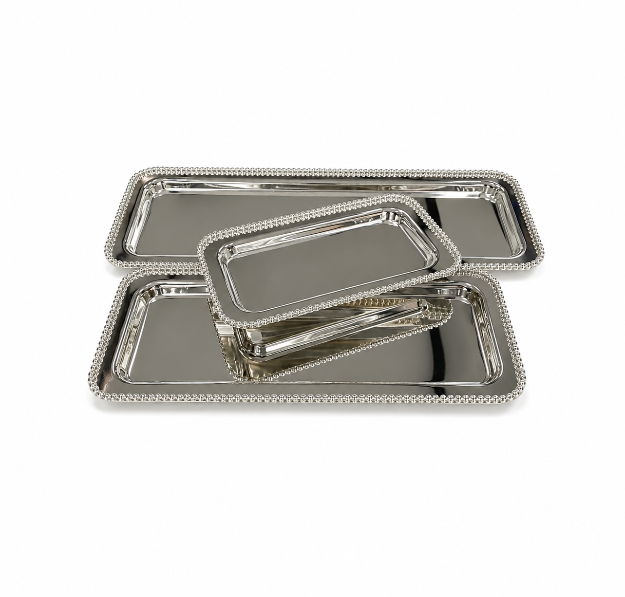 PLATEAUX RECTANGULAIRES INOX PREMIUM – 3 DIMENSIONS