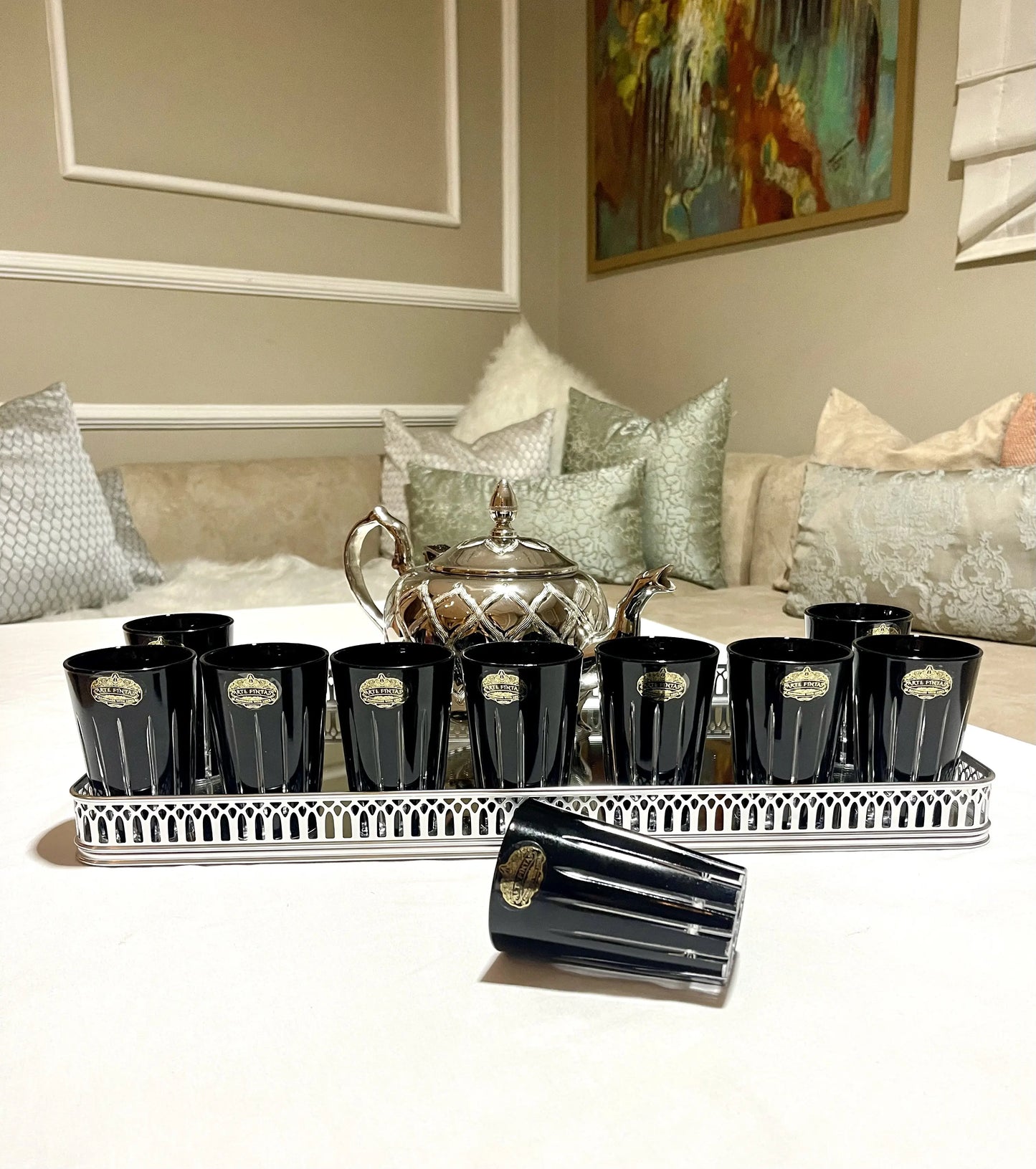 Verres Cristallins - Noir