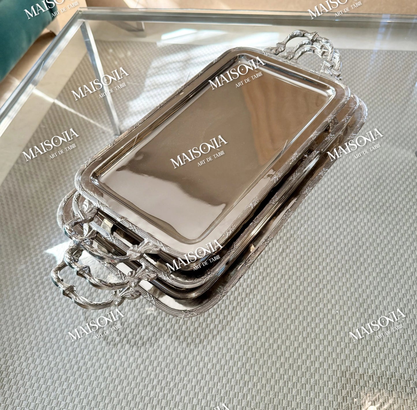 Plateau en cuivre revêtu en INOX _Par Unité