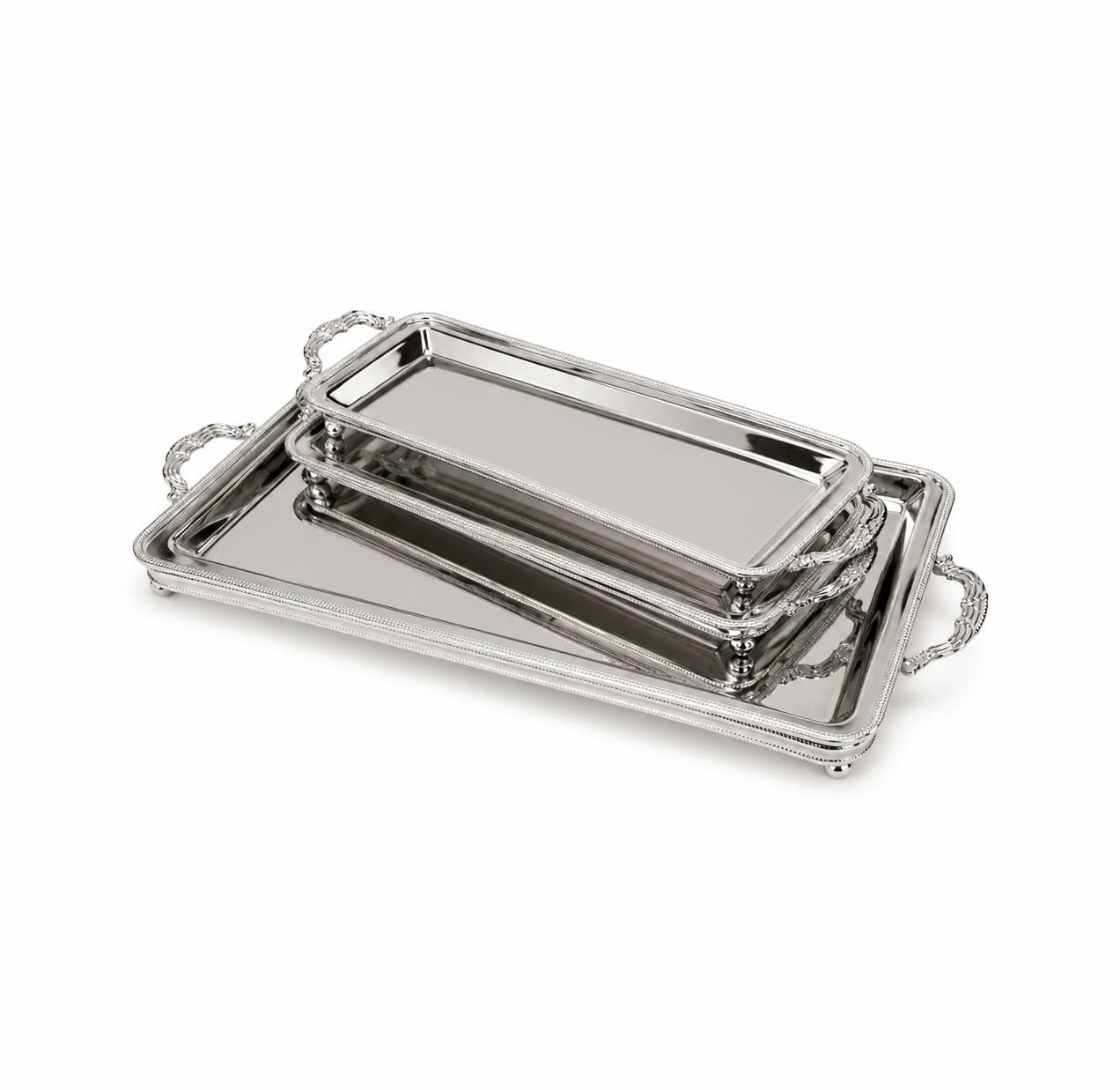 PLATEAUX RECTANGULAIRES INOX PREMIUM – 2 DIMENSIONS