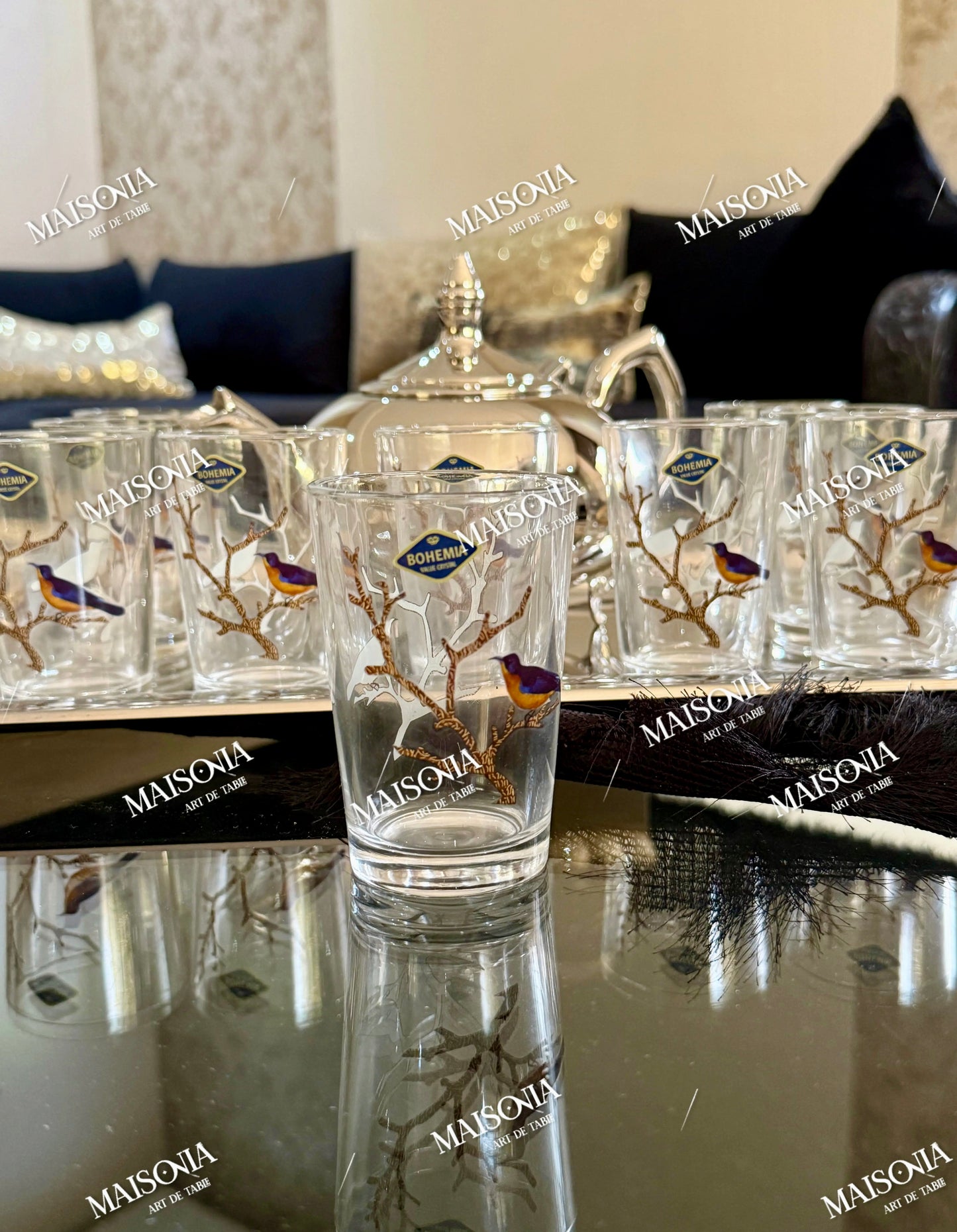 12 verres à thé