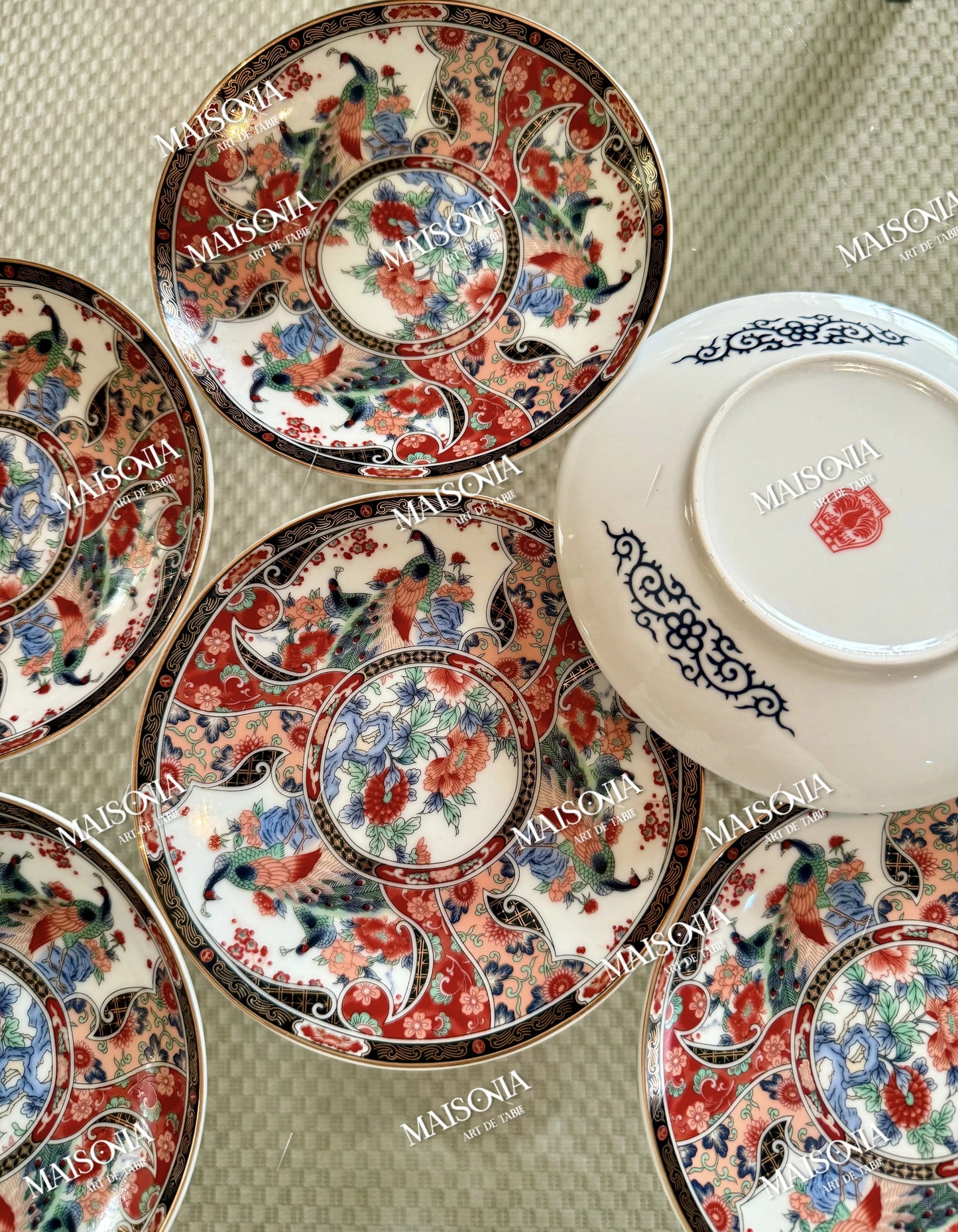 Petites Assiettes TAOUS _ Motif PAON