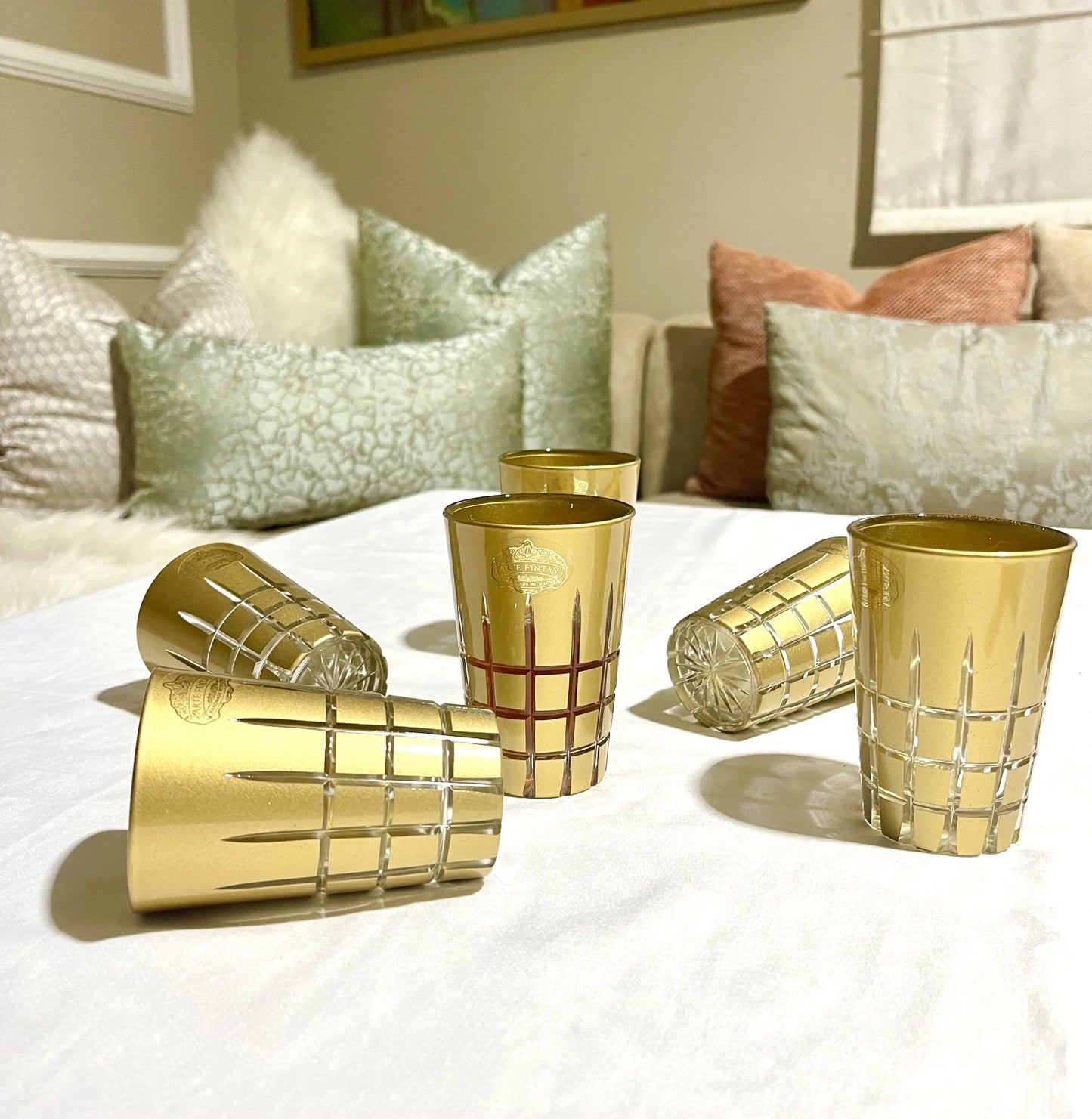 Verres à thé en Verre Cristallin