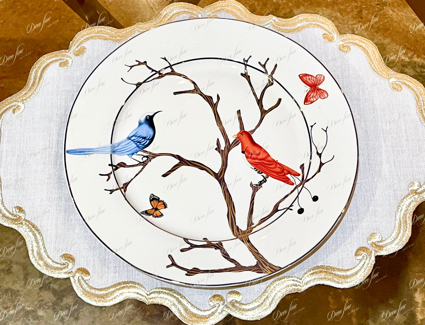 Service Oiseaux de 32 et 62 pièces