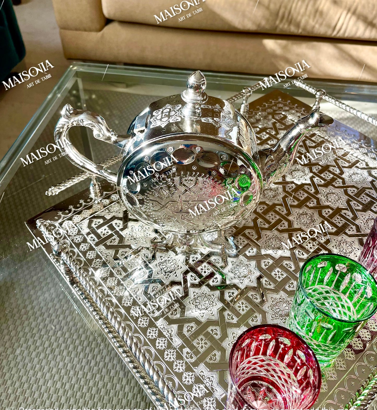 théière en Cuivre revêtu en Inox