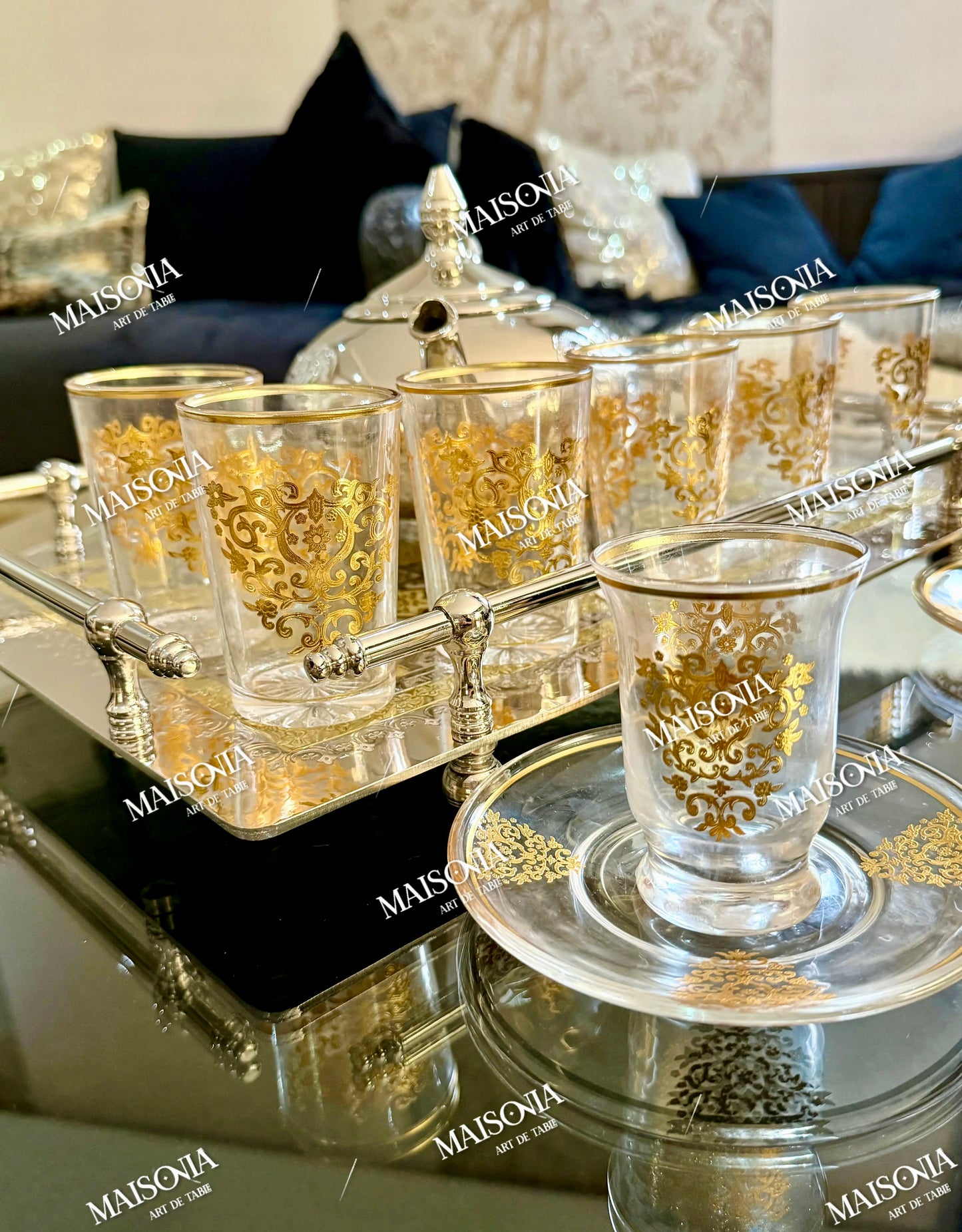Set à thé et café 18 pièces