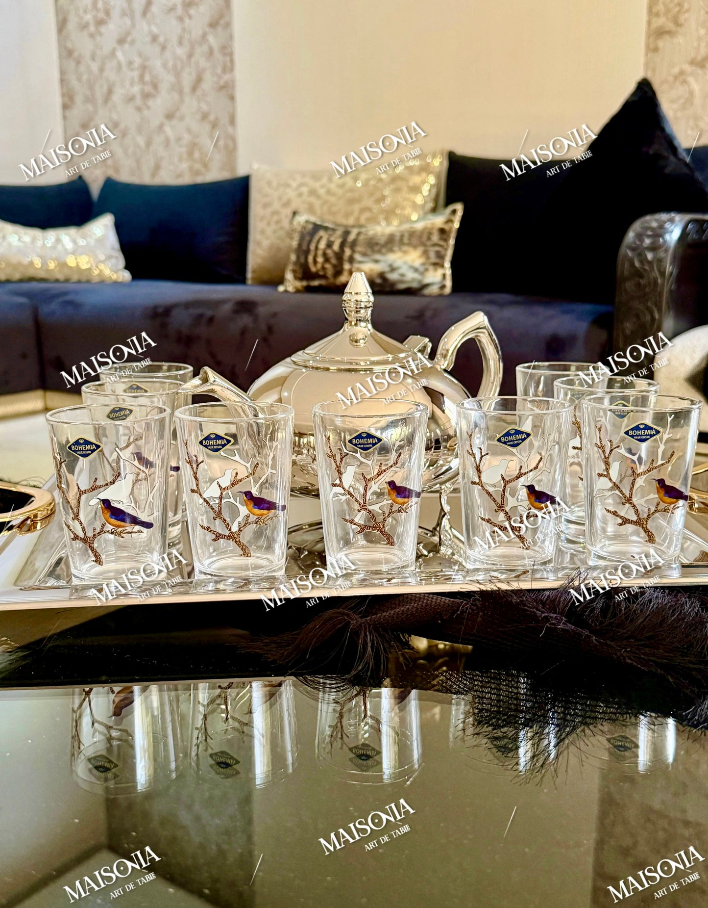 12 verres à thé