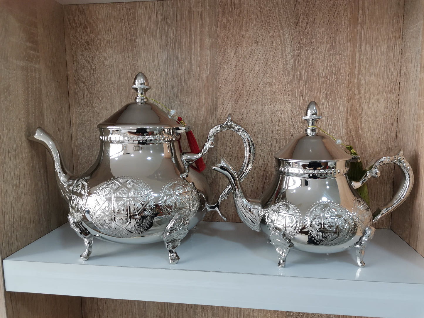 Théière Marocaine artisanale de FES _ argenté