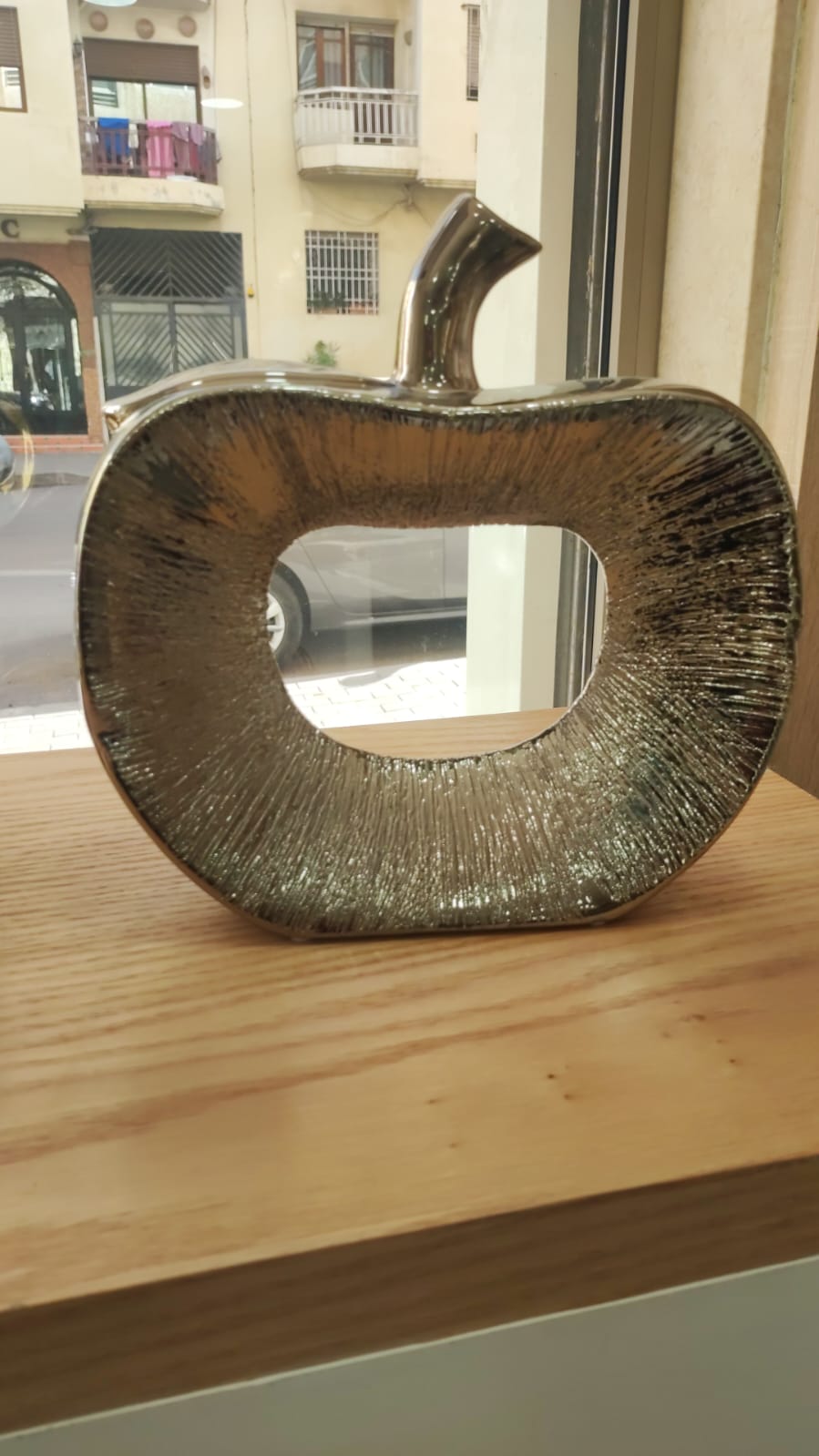 Pomme décoratif en argenté