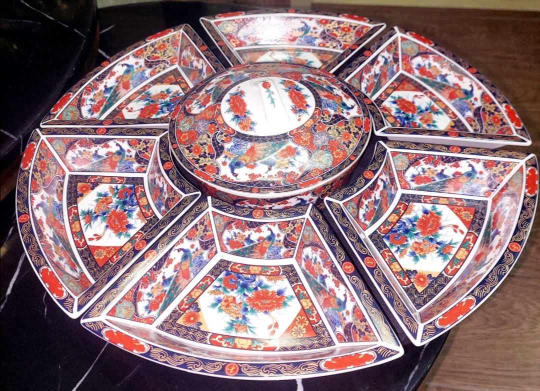 Plateau tournant TAOUS Marocain, Motif Paon