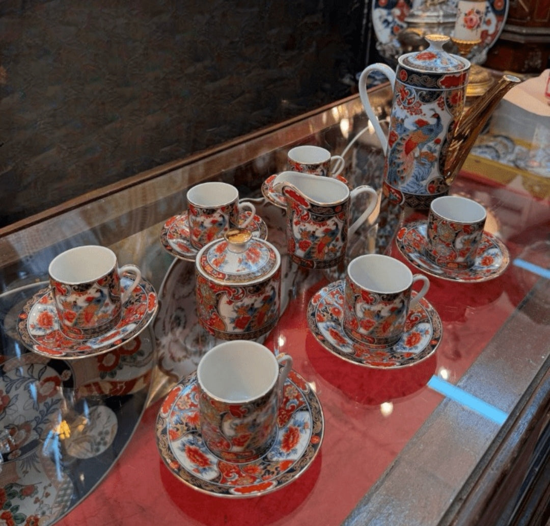 Service à thé & café TAOUS de 30 pièces, Motif Paon.