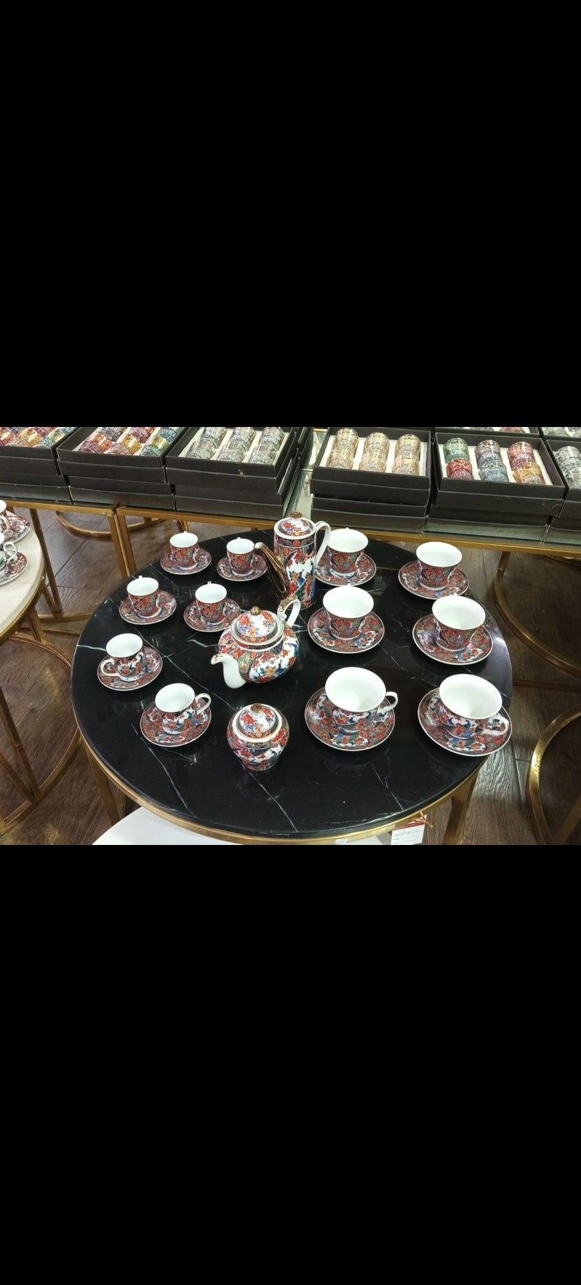 Service à thé & café TAOUS de 30 pièces, Motif Paon.