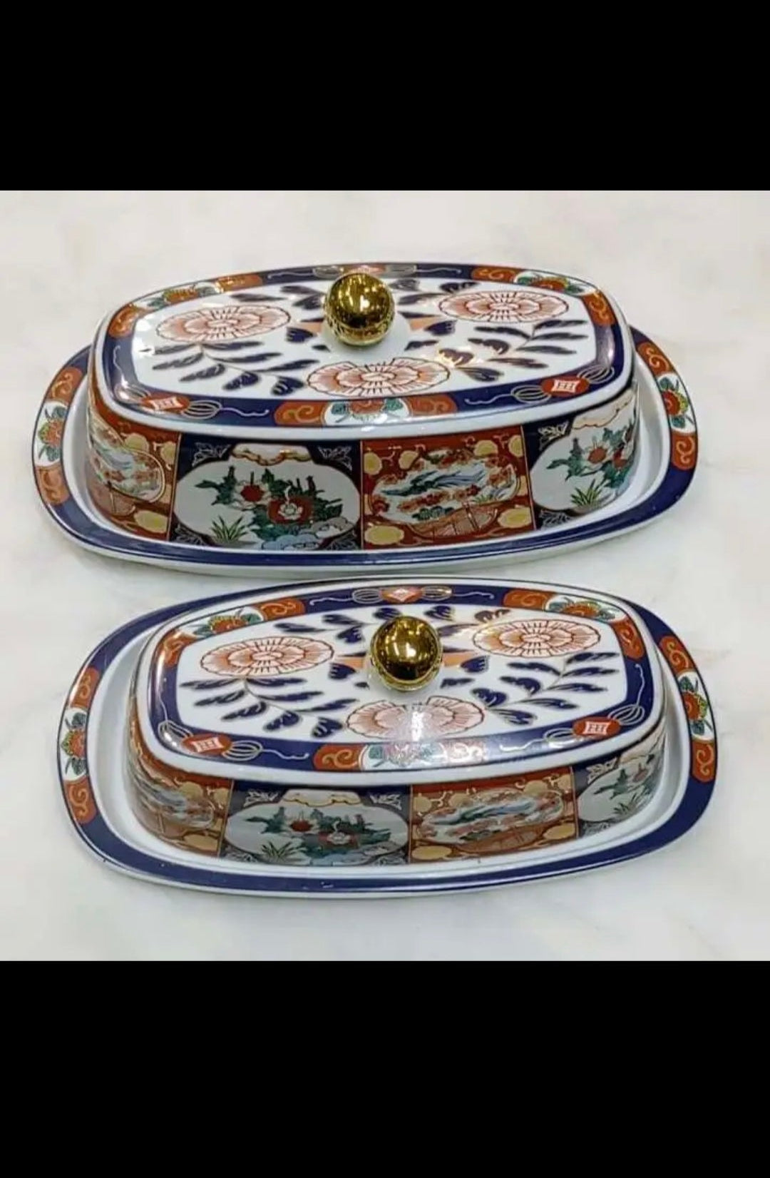 Beurrier Taous Marocain avec couvercle – Motif Floral