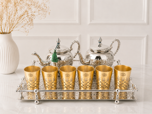Verres à thé en Verre cristallin _ GOLD