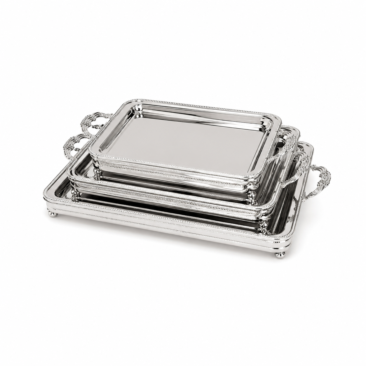 PLATEAUX RECTANGULAIRES INOX PREMIUM – 3 DIMENSIONS