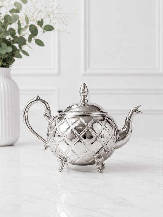 Théière Marocaine artisanale de FES _ argenté - par Unité