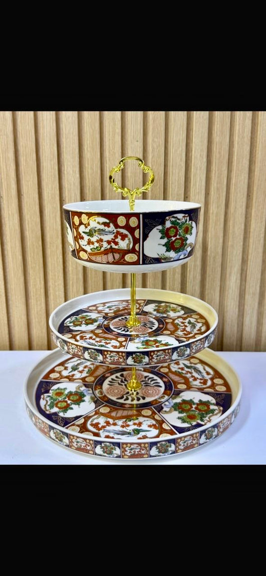 Présentoir Taous Marocain motif-floral