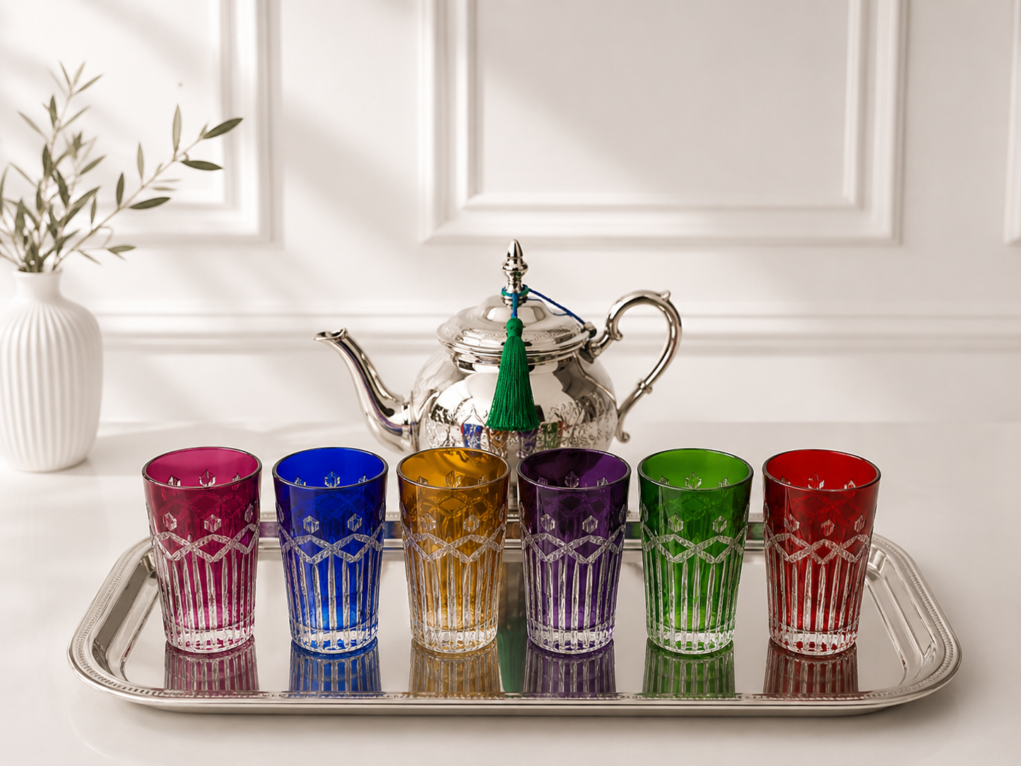 Verres à thé en Verre cristallin