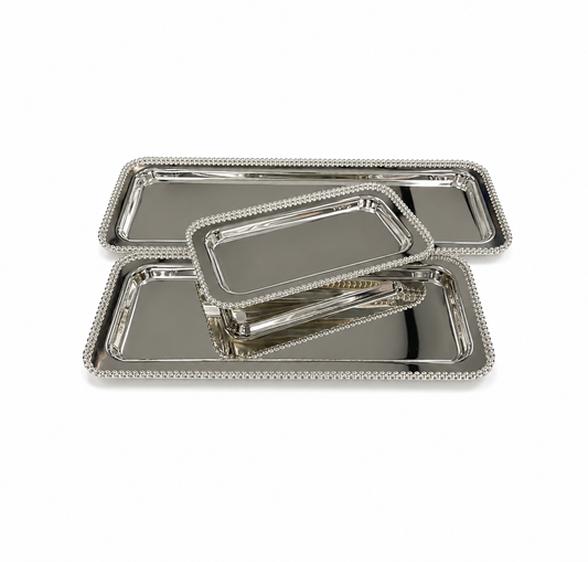 PLATEAUX RECTANGULAIRES INOX PREMIUM – 3 DIMENSIONS