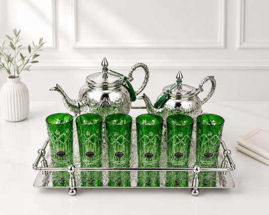 Verres à thé en Verre cristallin _ VERT