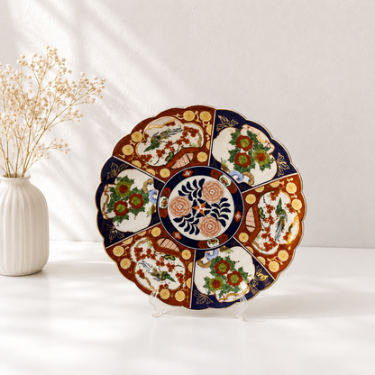 Assiette Taous Marocain Motifs -floral