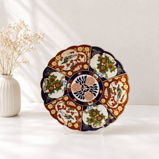 Assiette Taous Marocain Motifs -floral