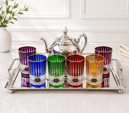 Verres à thé en Verre Cristallin
