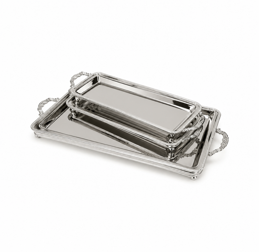 PLATEAUX RECTANGULAIRES INOX PREMIUM – 2 DIMENSIONS