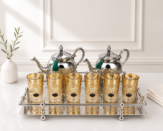 Verres à thé en Verre cristallin _ GOLD