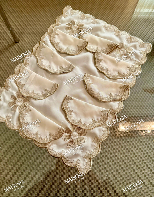 Fond de plateau avec serviettes