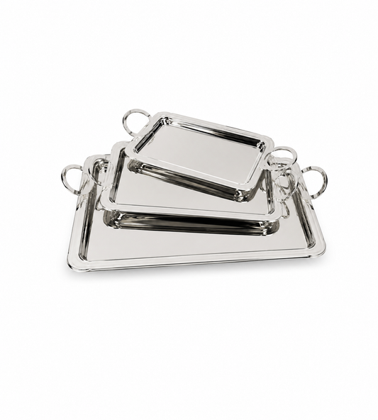 PLATEAUX RECTANGULAIRES INOX PREMIUM – 3 DIMENSIONS