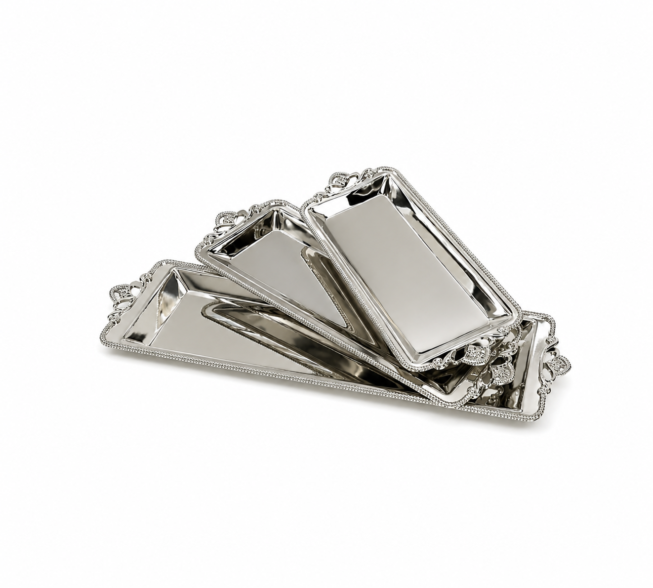 PLATEAUX RECTANGULAIRES INOX PREMIUM – 3 DIMENSIONS