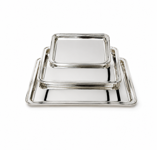 PLATEAUX RECTANGULAIRES INOX PREMIUM – 3 DIMENSIONS