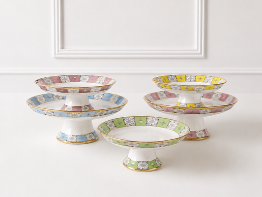 Présentoir Beldi Marocains Multicolores – De 30cm _ Artisanat Traditionnel & Finition Dorée