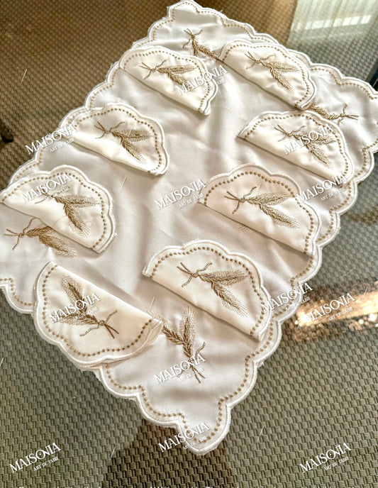 Fond de plateau avec serviettes