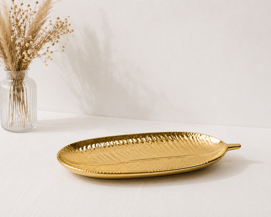 Assiette doré_ par unité