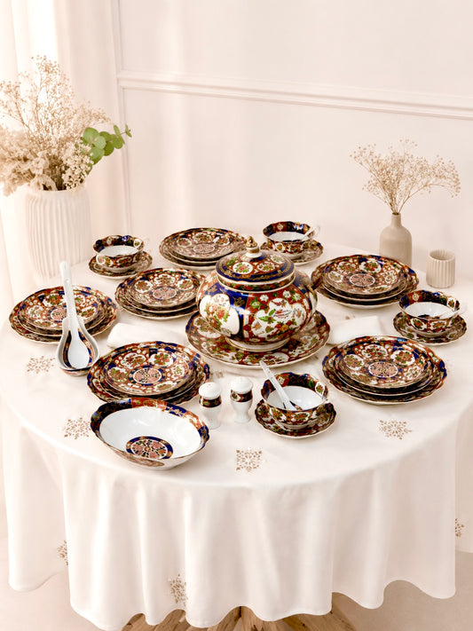 Service de table TAOUS de 46 pièces – Motif Coquille floral