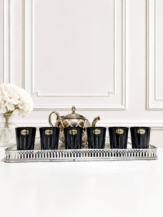 Verres Cristallins - Noir