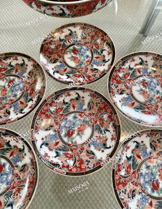 Petites Assiettes TAOUS _ Motif PAON