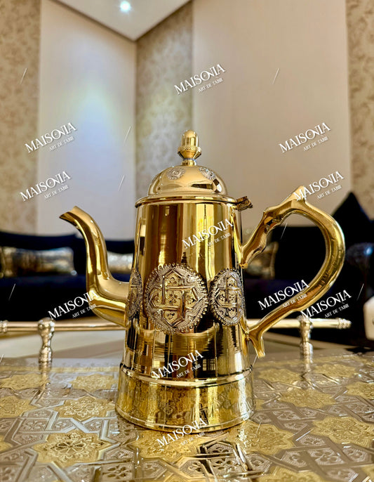 Théière en Cuivre doré