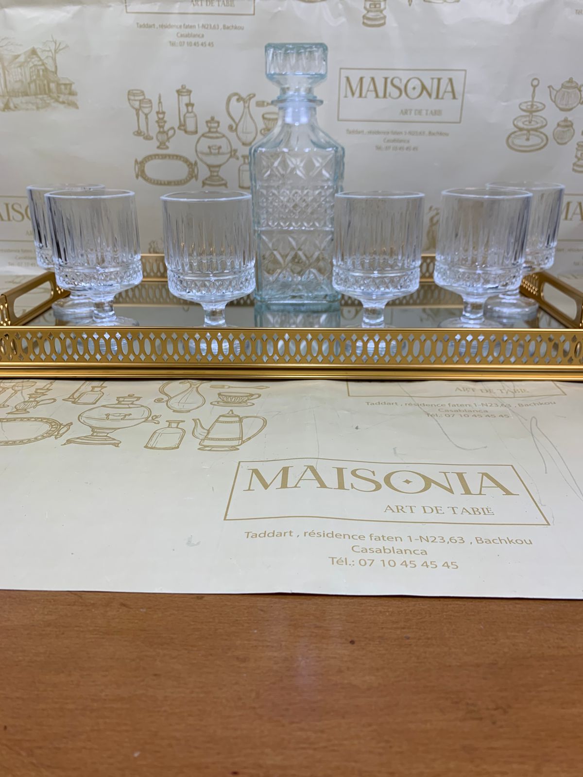 Carafe et 6 Verres