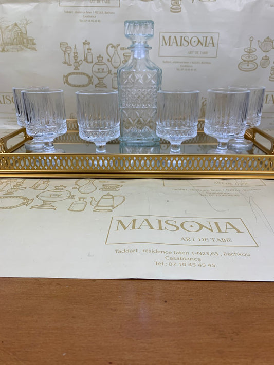 Carafe et 6 Verres