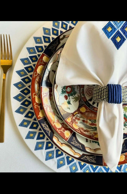 طقم عشاء تاوس – 36 قطعة – بنقشة زهور