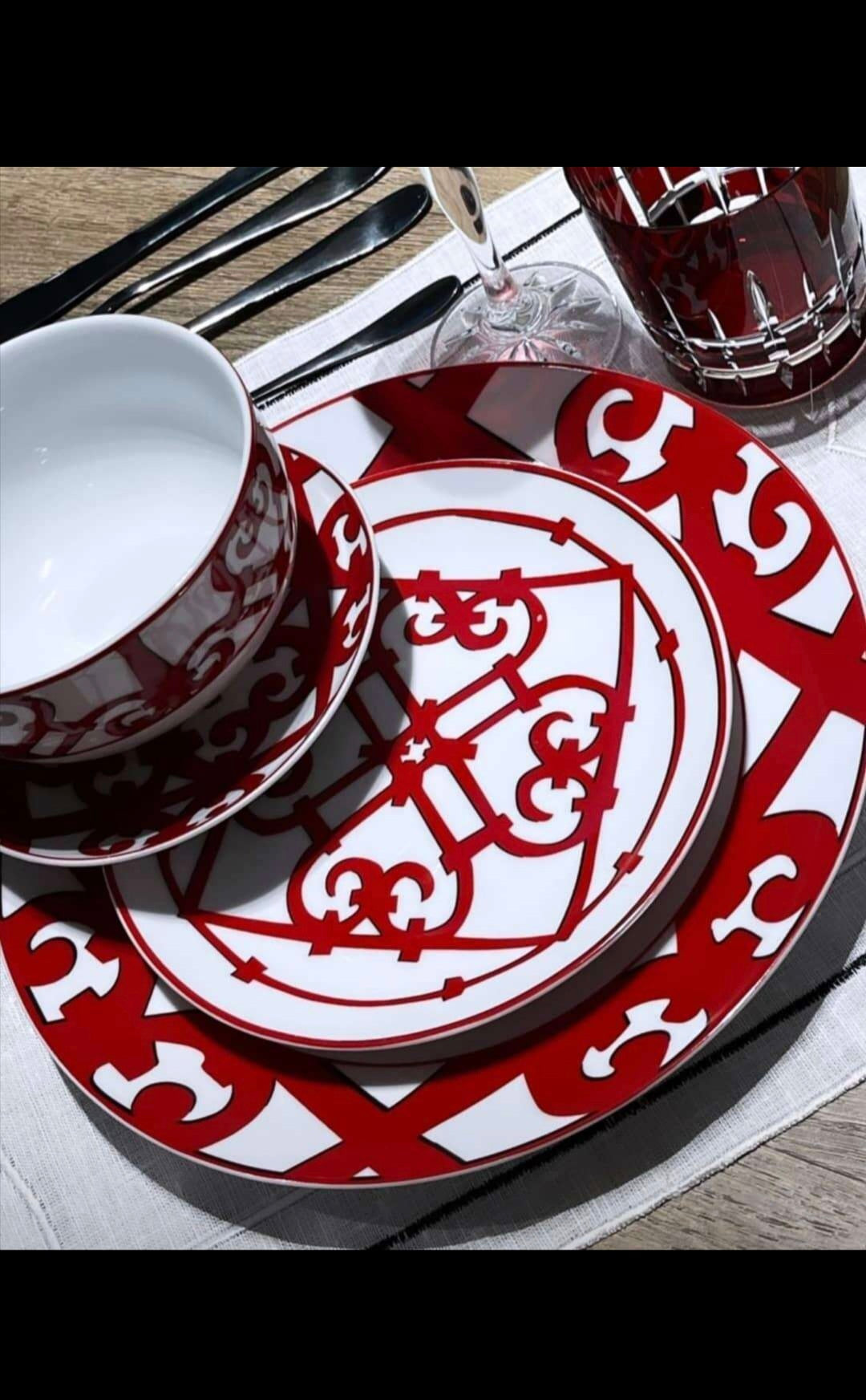 Service de Table Balcon d’Hermès de Luxe 38 Pieces