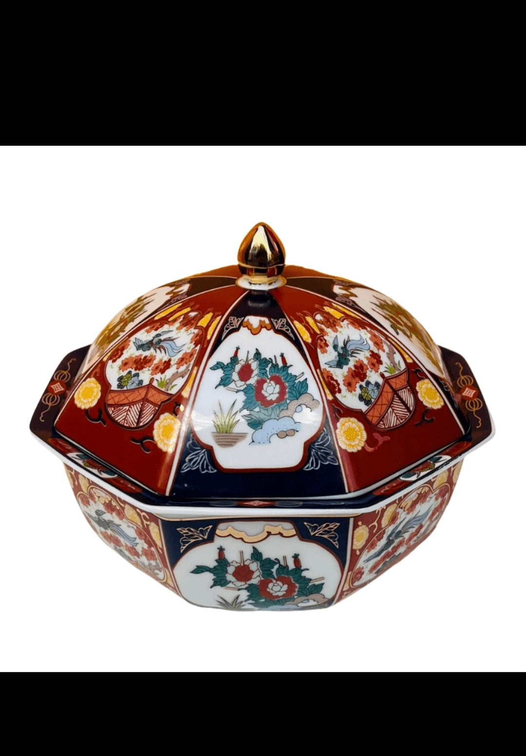 Bonbonnière TAOUS avec Couvercle bombé – Motif Floral _ Par Unité