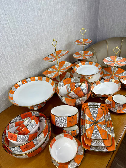 Bols Beldi Marocains Multicolores – De 15cm _ Artisanat Traditionnel & Finition Dorée