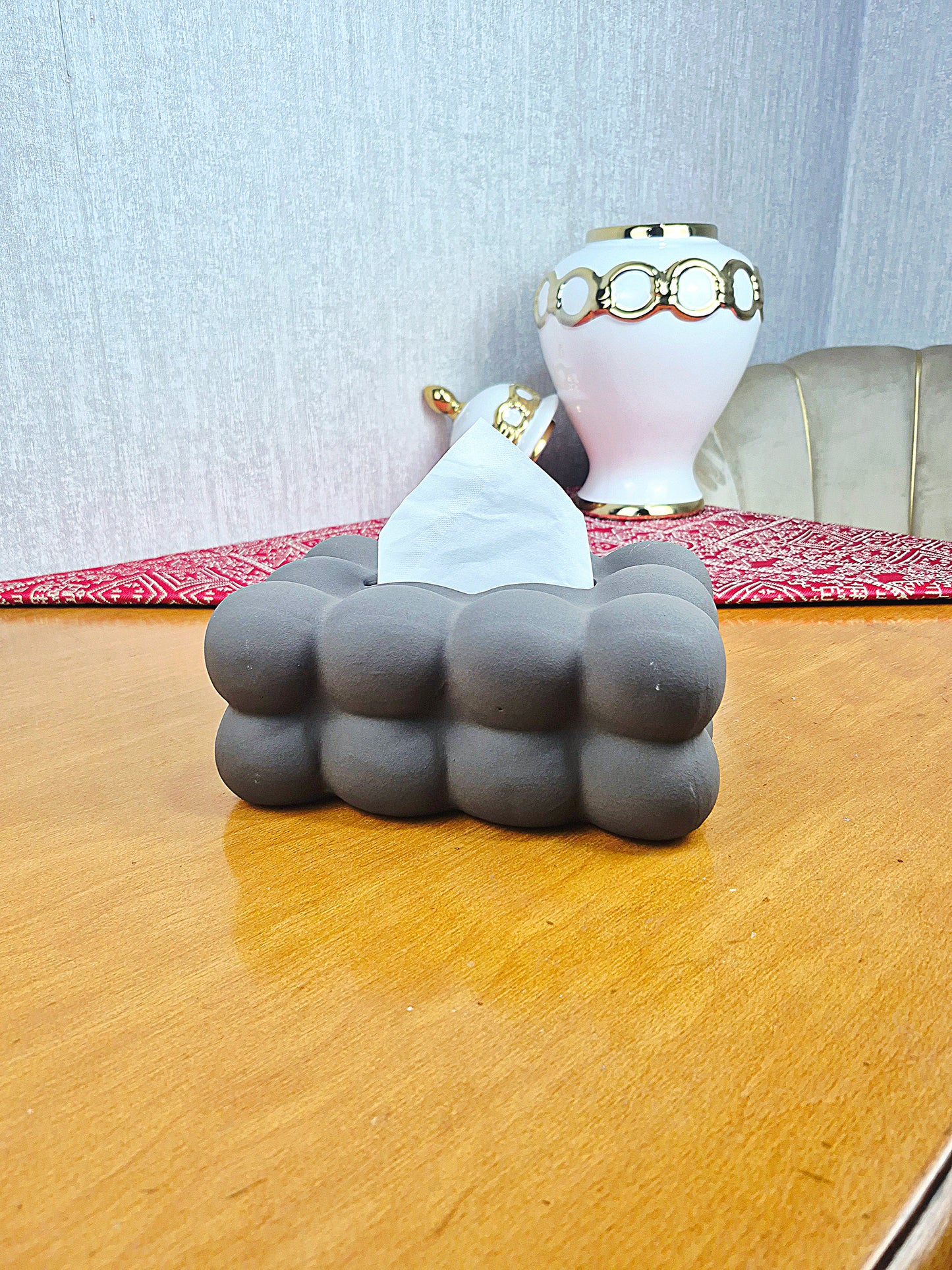 علبة مناديل من البورسلين – أدوات مائدة مغربية