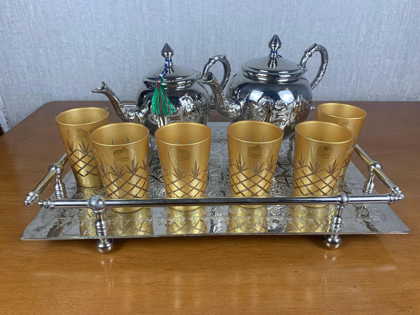 Verres à thé en Verre cristallin _ GOLD