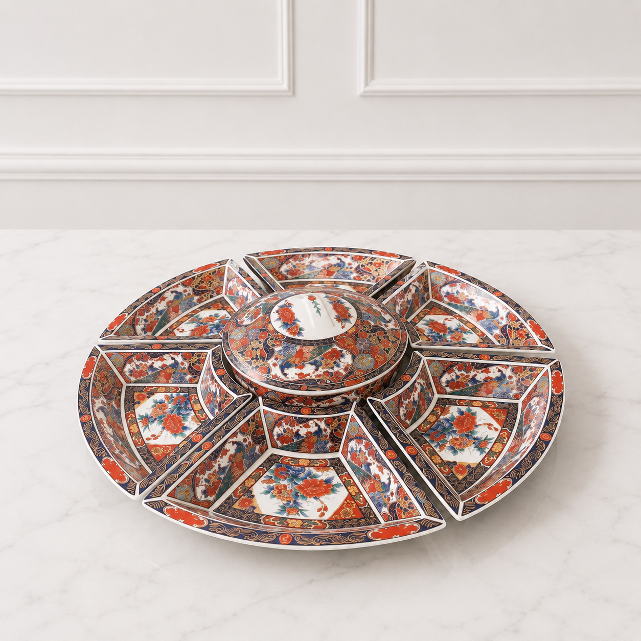 Plateau tournant _ Motifs PAON - TAOUS Marocain