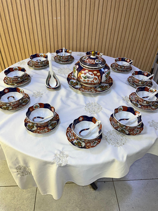 Service de table TAOUS de 41 pièces – Motif Coquille floral